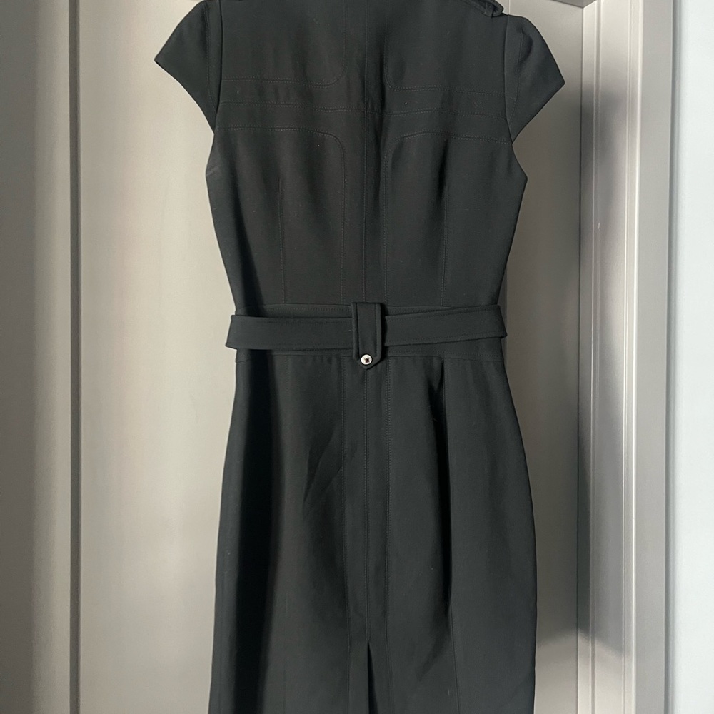 Karen Millen
Lightly Worn, Black Military belted fitted dress